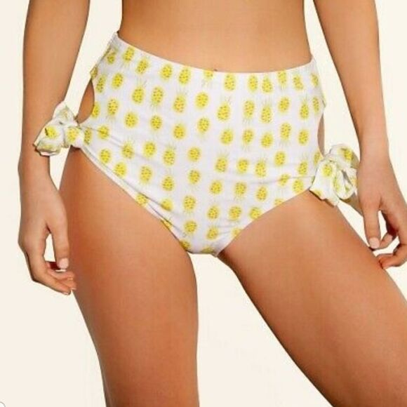LOLLI Swim Pineapple High Waist Bottom NWT - Picture 1 of 5